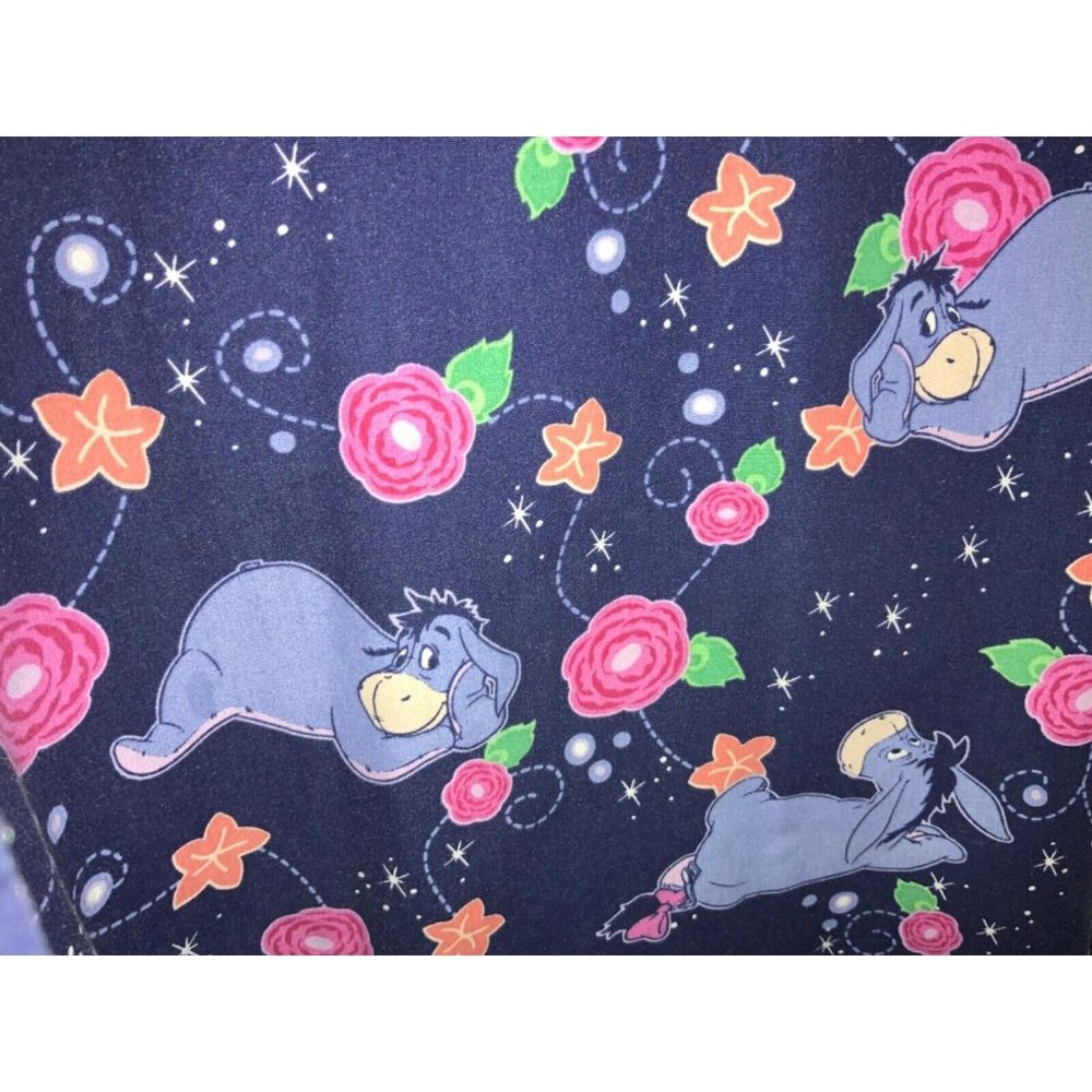 Disney Eeyore Floral Nurse Scrub Top